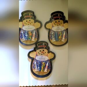 Snowman Trio Cookie Decorating Set with Baking Pan Holiday Baking Party